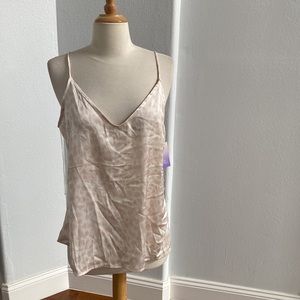 Stars Above Satin Leopard Print Top Pajama Size L NEW‎